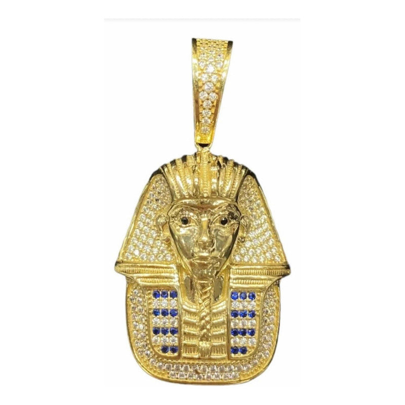 Increíble Dije De Tutankamon Oro De 10 K