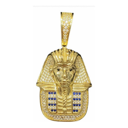 Increíble Dije De Tutankamon Oro De 10 K