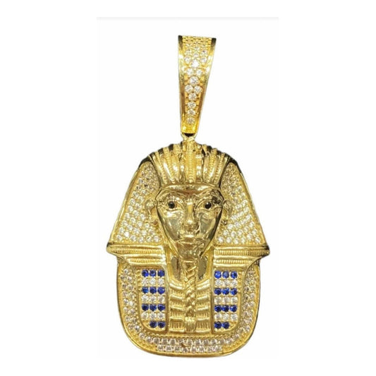 Increíble Dije De Tutankamon Oro De 10 K