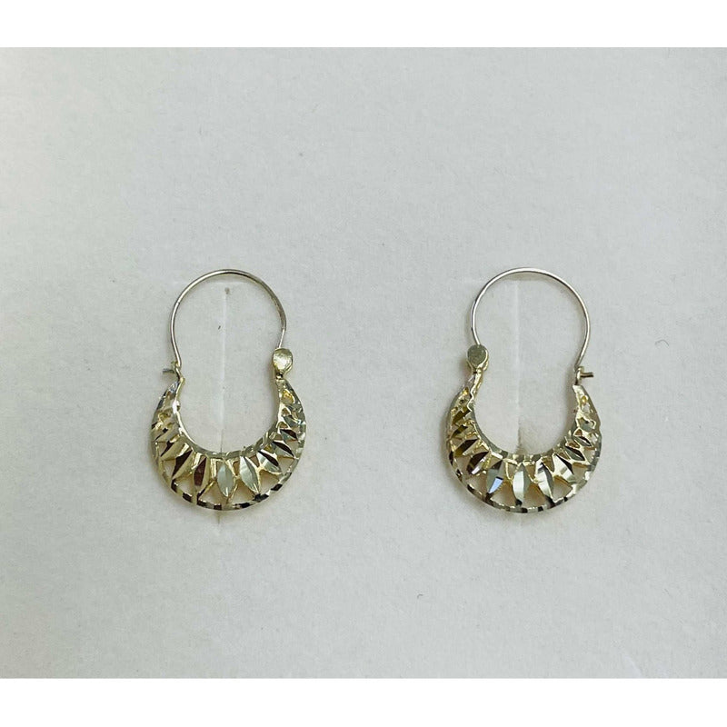 Arracadas Canasta 2 X 1.5 Cm  Oro 10 K + Obsequio + Envio