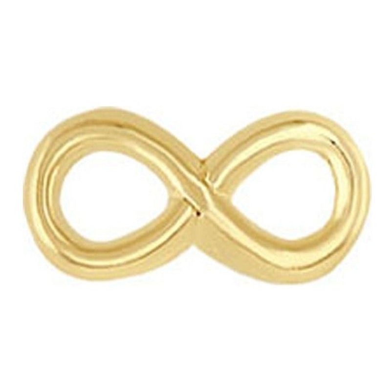 Broquel Infinito Liso En Oro De 10 K + Obsequio + Envío