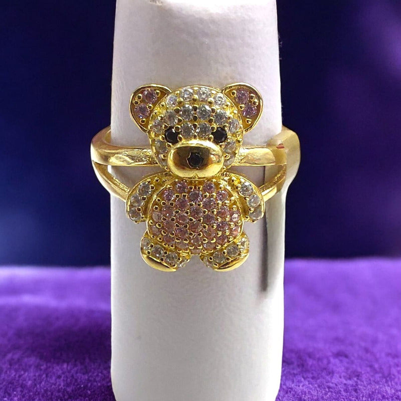 Anillo Oso Rosa Joyería M De León 10k + Regalo