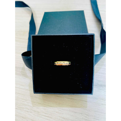 Par Argollas Matrimonio 3 Oros De 10 K Diamantadas + Obsequi