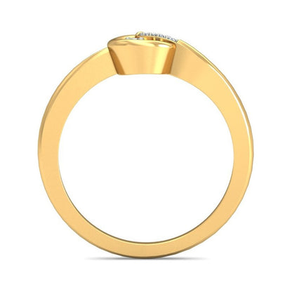 Anillo Gota  Inspiración Joyería M De León Oro 10k + Regalo