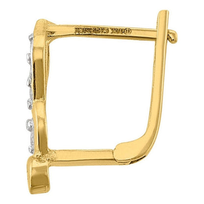 Juego De Aretes Y Anillo Infinito 2 Oros 10 K