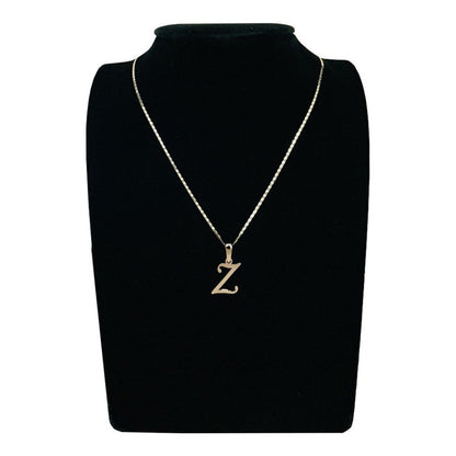 Gargantilla De Inicial Letra Z Oro 14 K + Obsequio