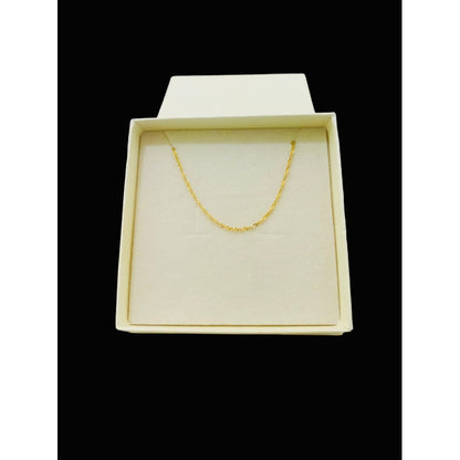 Juego Inicial Letra J Con Cadena 50 Cm Oro 14 K + Obsequio