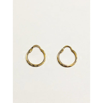 Arracadas Facetadas 1.6 Cm Oro 10 K + Obsequio