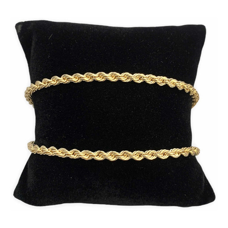 Cadena Torsal 60cm X 4mm Oro 14k + Obsequio