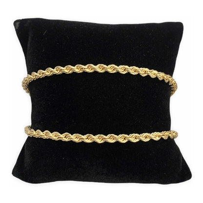 Cadena Torsal 60cm X 4mm Oro 14k + Obsequio