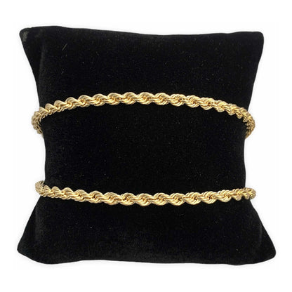 Cadena Torsal 50cm X 4 Mm Oro 14k + Obsequio