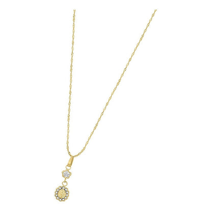 Kit Flor Guadalupe 40 Cm En Oro De 10 K + Obsequio + Envio