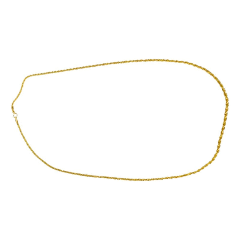 Set Torzal Cadena 55 Cm + Pulsera 18 Cm X 2 Mm Oro 10 K.