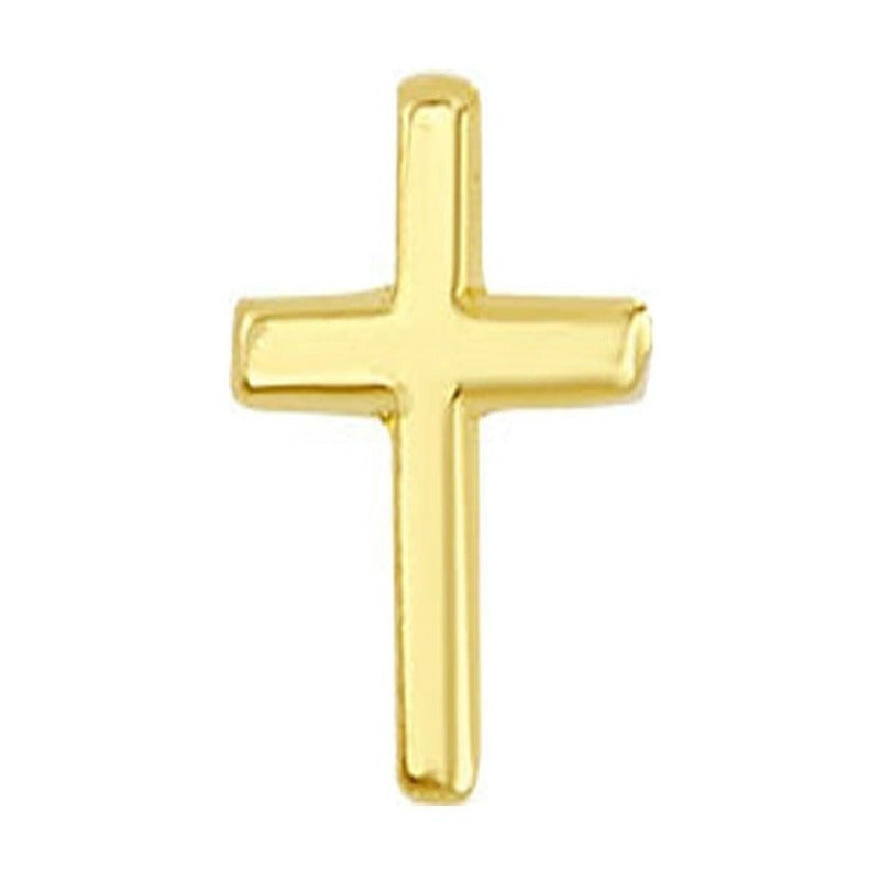 Broquel Cruz Lisa En Oro De 10 K + Obsequio + Envío