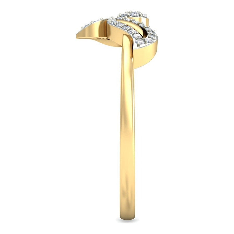 Anillo Hoja De Luz Joyería M De León Oro 10k + Regalo