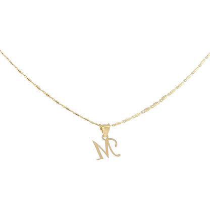 Dije Inicial M Lisa En Oro De 10 K + Obsequio