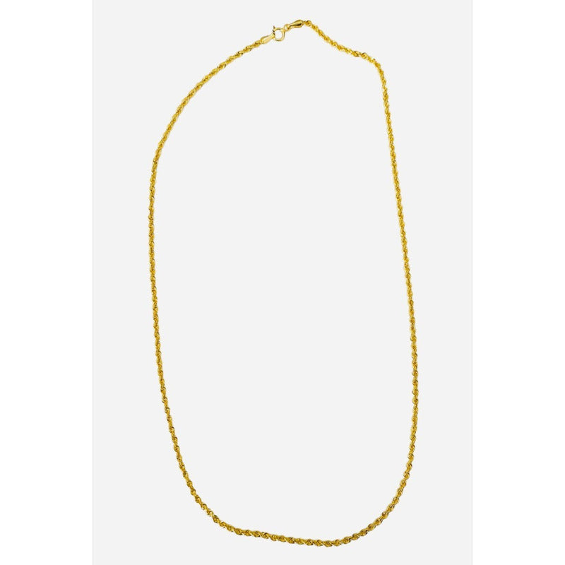 Cadena Estilo Torsal 50cm X 2mm Oro 10 Kilates