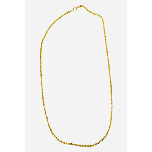 Cadena Estilo Torsal 50cm X 2mm Oro 14 Kilates + Obsequio