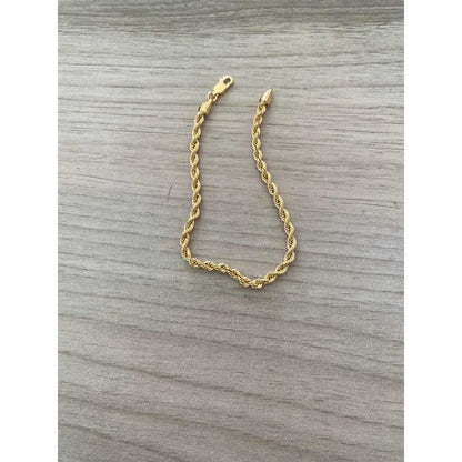 Pulsera Torsal 21 Cm Por 3 Mm Oro De 14 Kilates + Obsequio