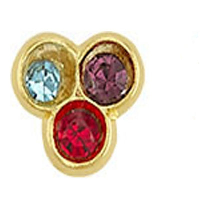 Broquel Mini Trébol En Oro De 10 K + Obsequio + Envío