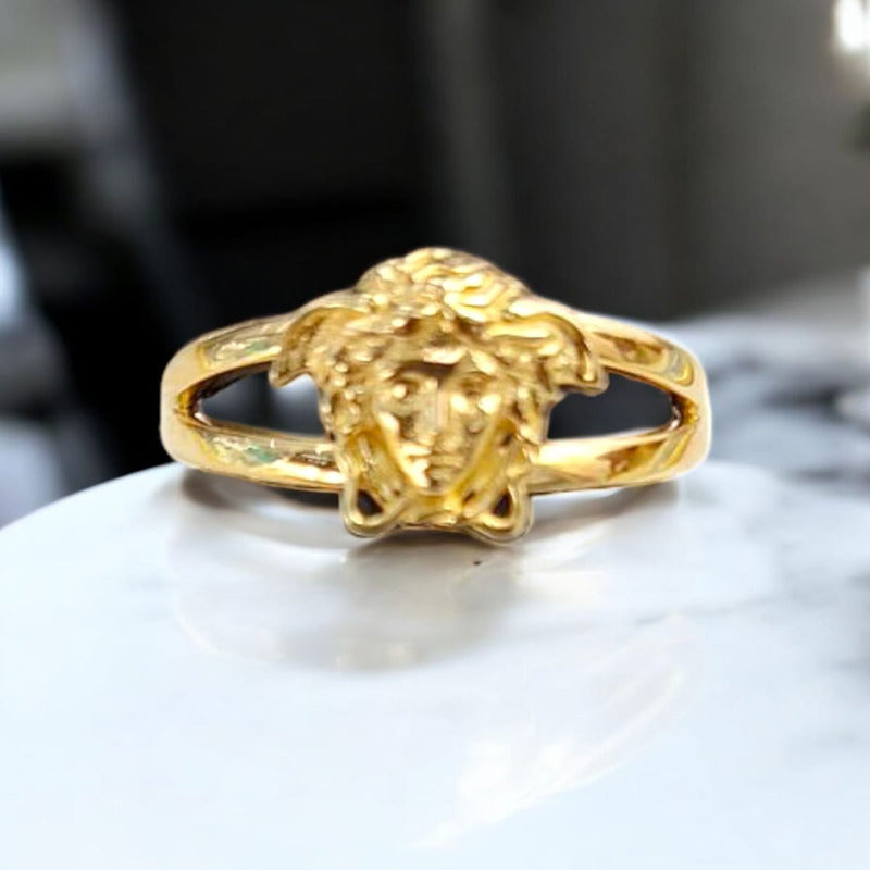 Anillo Medusa Joyería M De León Oro 14k + Regalo