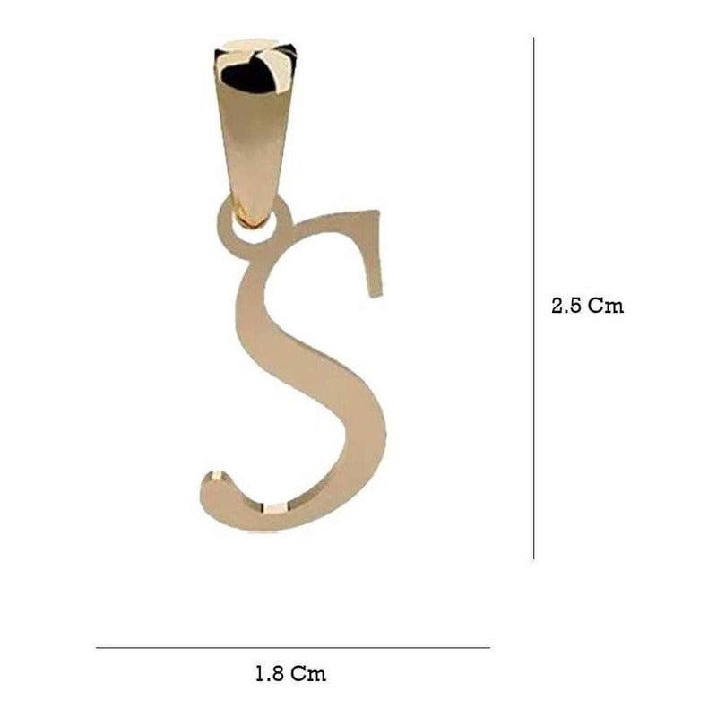 Gargantilla De Inicial Letra S Oro 14 K + Obsequio