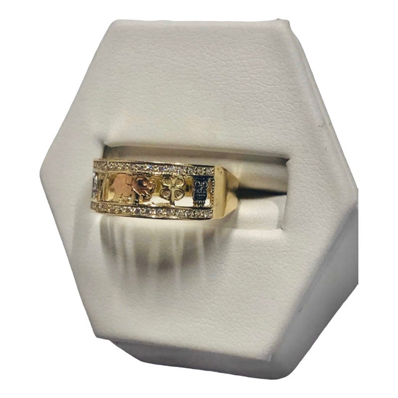 Anillo De La Suerte Oro 10 K + Obsequio + Envio