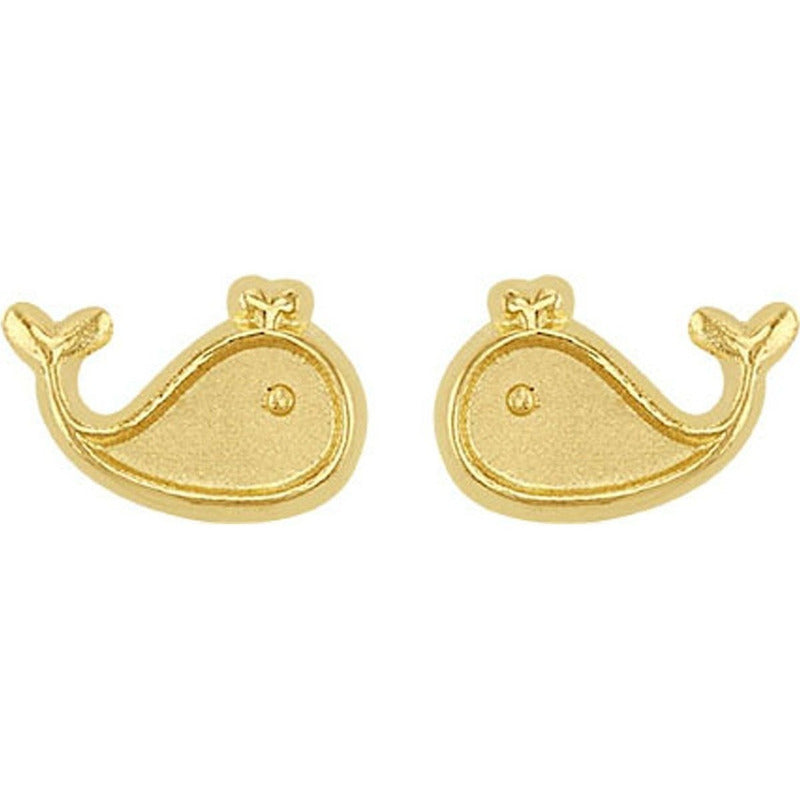 Broquel Ballenita En Oro De 10 K + Obsequio + Envío