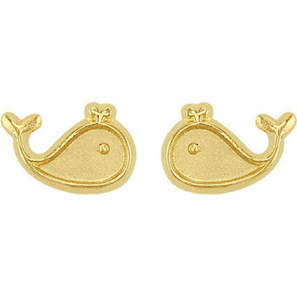 Broquel Ballenita En Oro De 10 K + Obsequio + Envío