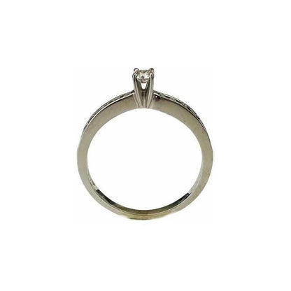 Anillo Compromiso Oro 14 K Diamantes Naturales 0.9ct/ 16.8ct