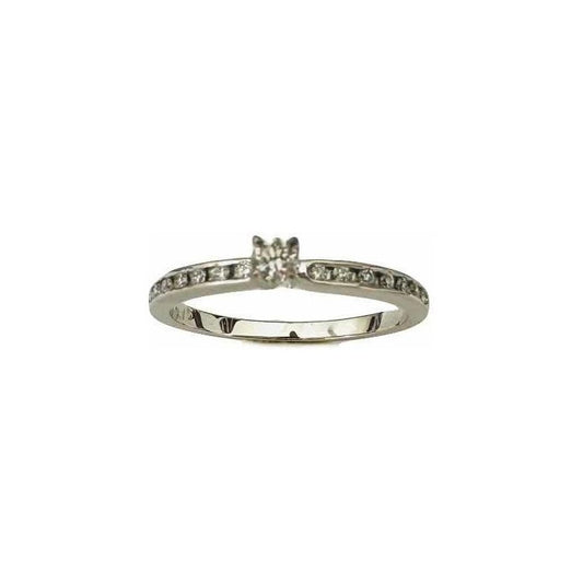 Anillo Compromiso Oro 14 K Diamantes Naturales 0.9ct/ 16.8ct