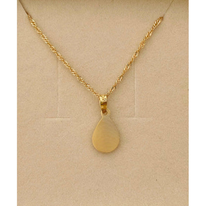 Kit Cadena Con  Gota Virgen Guadalupe Oro 10 K + Obsequio