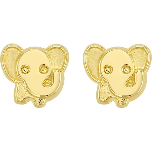 Broquel Elefante En Oro De 10 K + +