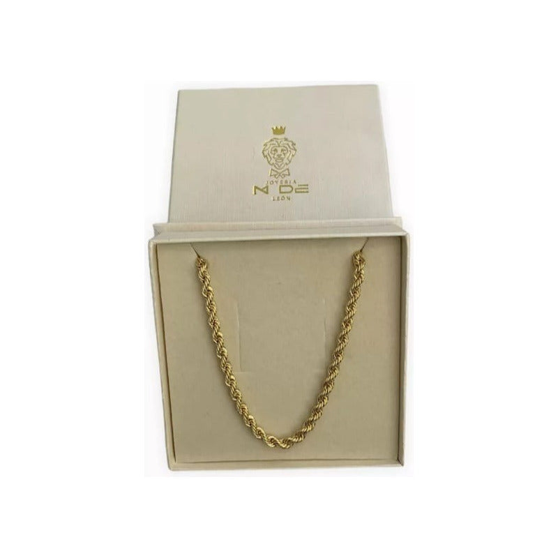 Set Torzal Cadena 65 Cm + Pulsera 18 Cm X 5 Mm Oro 14 K.