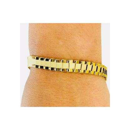 Pulsera Baby Rolex 8 Mm 21 Cm Oro 14 K + Obsequio