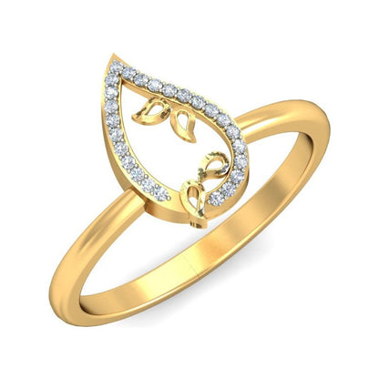 Anillo Lluvia Dorada Joyería M De León Oro 10k + Regalo