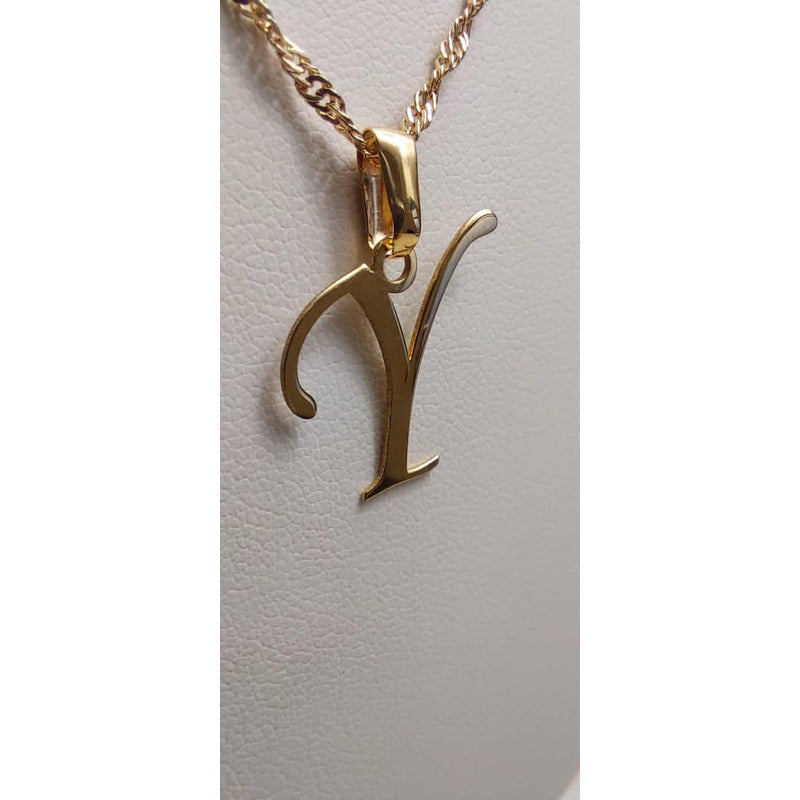 Dije Inicial Letra Y Oro 14 K + Obsequio + Envio