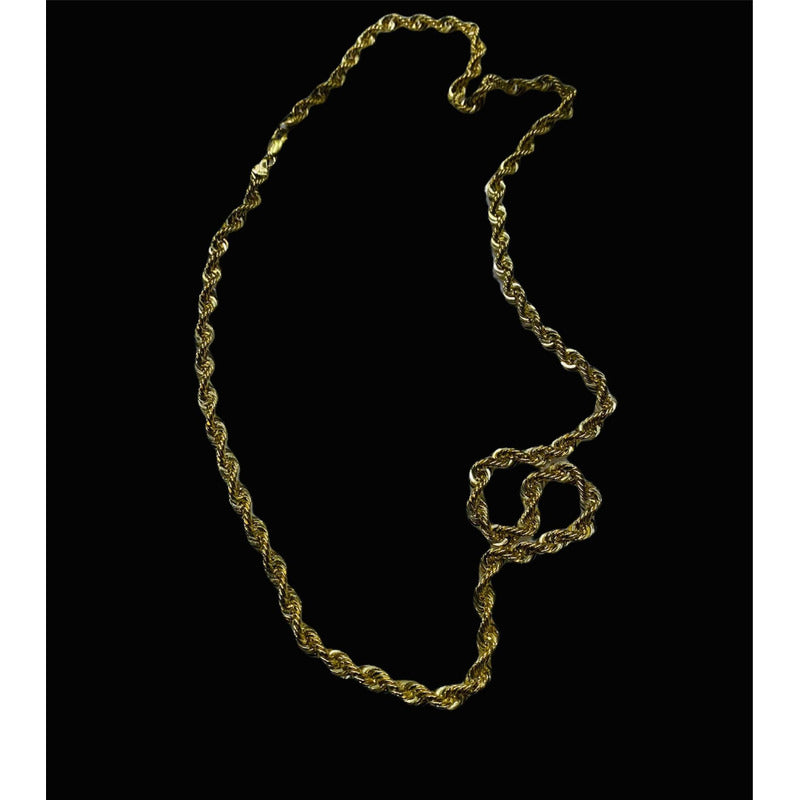 Cadena Torsal 65 Cm Por 6 Mm Oro 10 Kilates + Obsequio