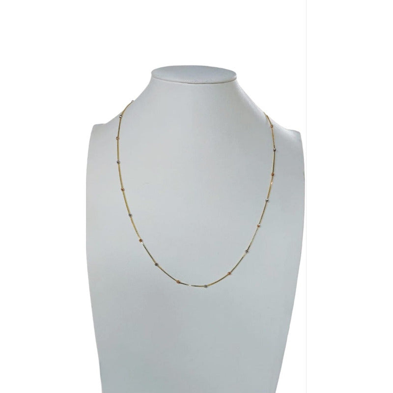 Cadena Viviana 3 Oros 14 K. + Obsequio