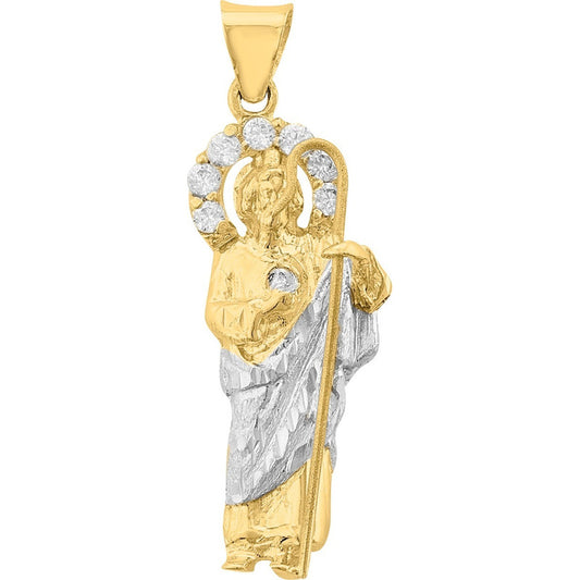Kit Cadena Con San Judas Tadeo En 2 Oros 10 K + Obsequio