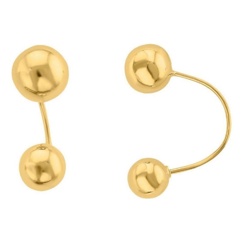 Kit Broqueles (telefono) 3 Pares Oro De 10 K + Obsequio