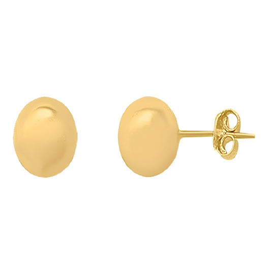 Broqueles Dormilonas De Mariposa 7.5 Mm Oro De 10 K