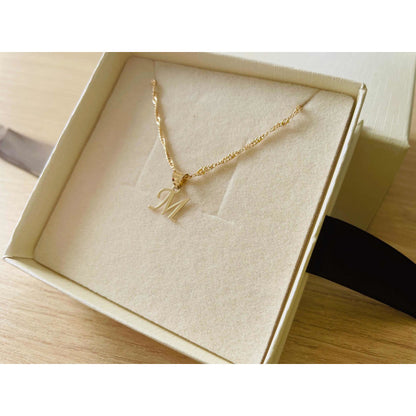 Kit Inicial M En Oro De 10 K Cadena 10 K + Obsequio + Envío