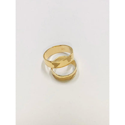 Argolla Matrimoniales Mapamundi Oro 14 K