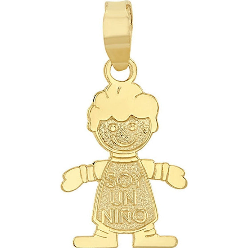 Dije Sencillo De Niño En Oro De 10 K + Obsequio + Envio