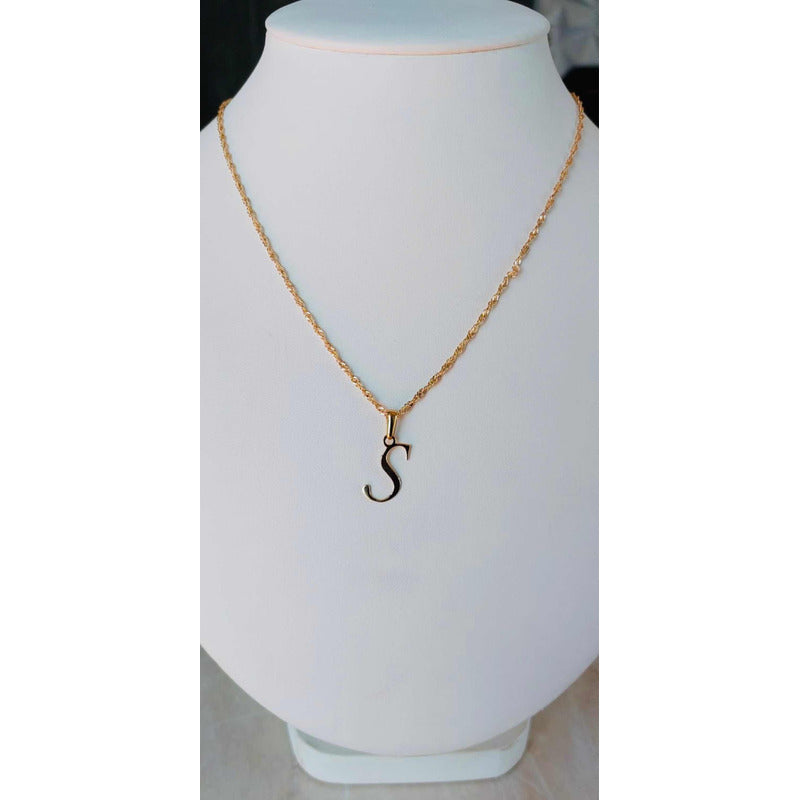 Dije Inicial Letra S Oro 14 K + Obsequio + Envio