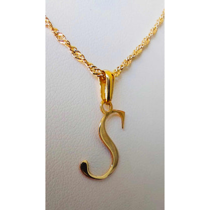 Dije Inicial Letra S Oro 14 K + Obsequio + Envio