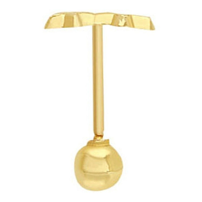 Broquel Estrella Doble En Oro De 10 K + Obsequio + Envío