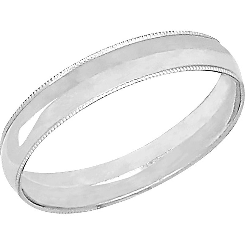 Par Agollas Matrimoniales Lisas Oro Blanco  10 K + Obsequio