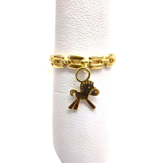 Anillo Caballito Joyería M De León Oro 14k + Regalo